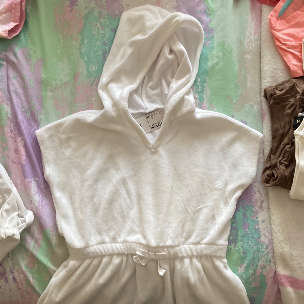 White Bathing suit Cover Up